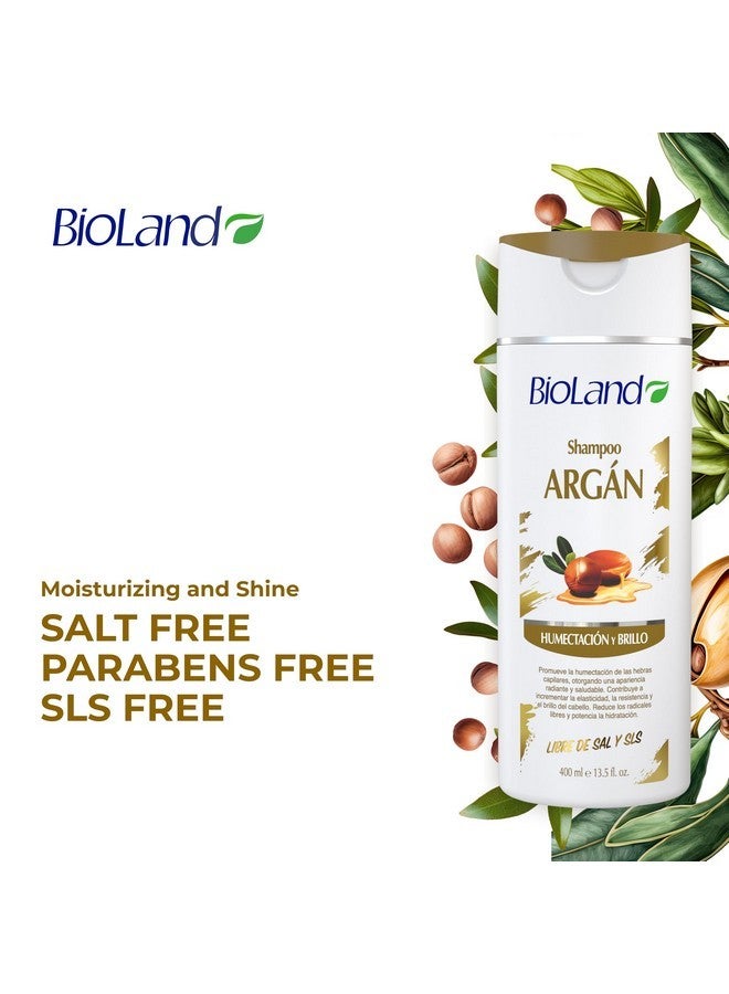 Bioland Bioland Argan Oil Shampoo - Nourishing & Revitalizing Shampoo for Treated & Dry Hair - 13.53 fl oz (400mL)  - Image 3