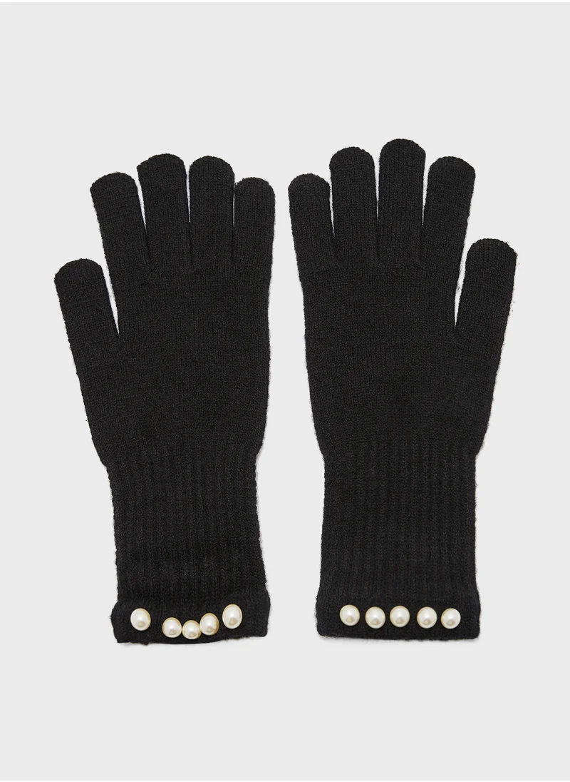 ايلا Pearl Detail Acrylic Winter Glove