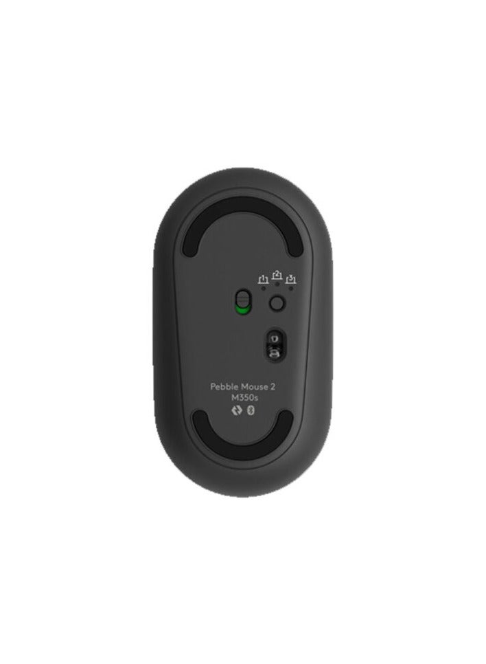 Logitech® M350S Pebble 2 Bluetooth Silent Mouse -Tonal Graphite Black Tonal Graphite Black - Image 4