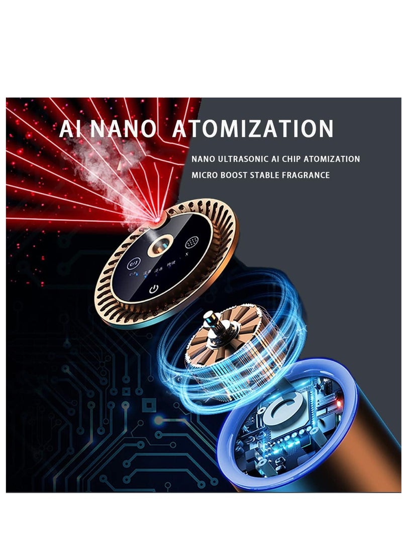 إلترازون Car Air Fresheners,Portable AI Car Diffuser With Star Projector Light,20000Ma Long Standby Aromatherapy,Luxury Car Accessories【Gift Choice】,Black - Image 5