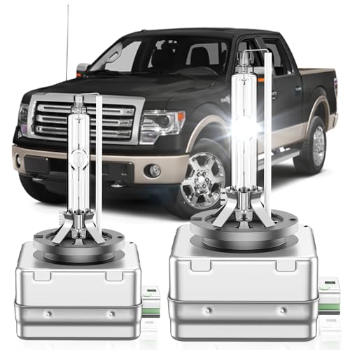 SENROBO Fit for Ford 2013 2014 F150 2013-2019 Flex Edge Escape Titanium D3S HID Headlight Bulbs, 350% Brightness, High Low Beam Xenon Light Bulb, 6000K Cool White, Plug and Play, Pack of 2 - Image 1