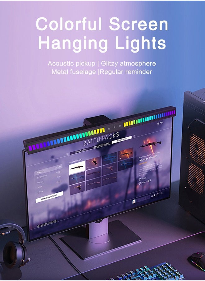 0TO1 TECH Computer Monitor Light Voice-Controlled Music Rhythm Eye Protection Light Color Pickup Light  - Image 2