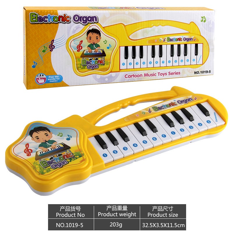 Direct Sales Cartoon Musical Electronic Keyboard with Lights - Early Education Interactive Toy for Children