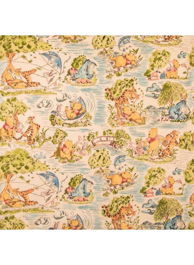Hobby Lobby Winnie The Pooh Toile Cotton Calico -2 Yard Piece - Image 1