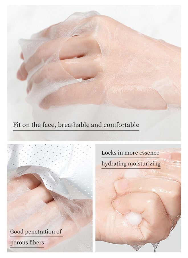 SEOMOU - Facial Mask Bamboo Charcoal Mask Hyaluronic acid Face Anti-aging Hydrating Face Mask Clarifying Nourishing Firming Beauty Facial  whitening and moisturizing mask - Image 1