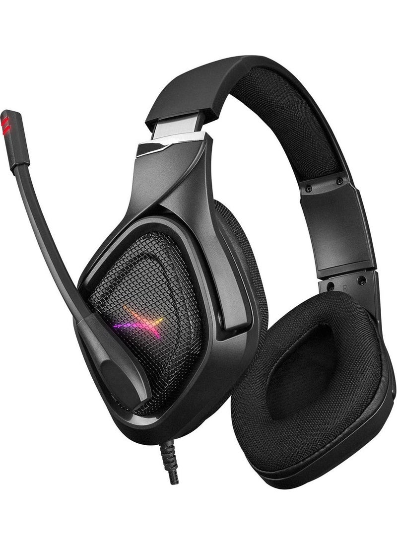 Altec Lansing - ALGH9604 Black PS4/xbox/mobile Compatible USB+3.5mm Rainbow Gaming Headset with Microphone - Image 1