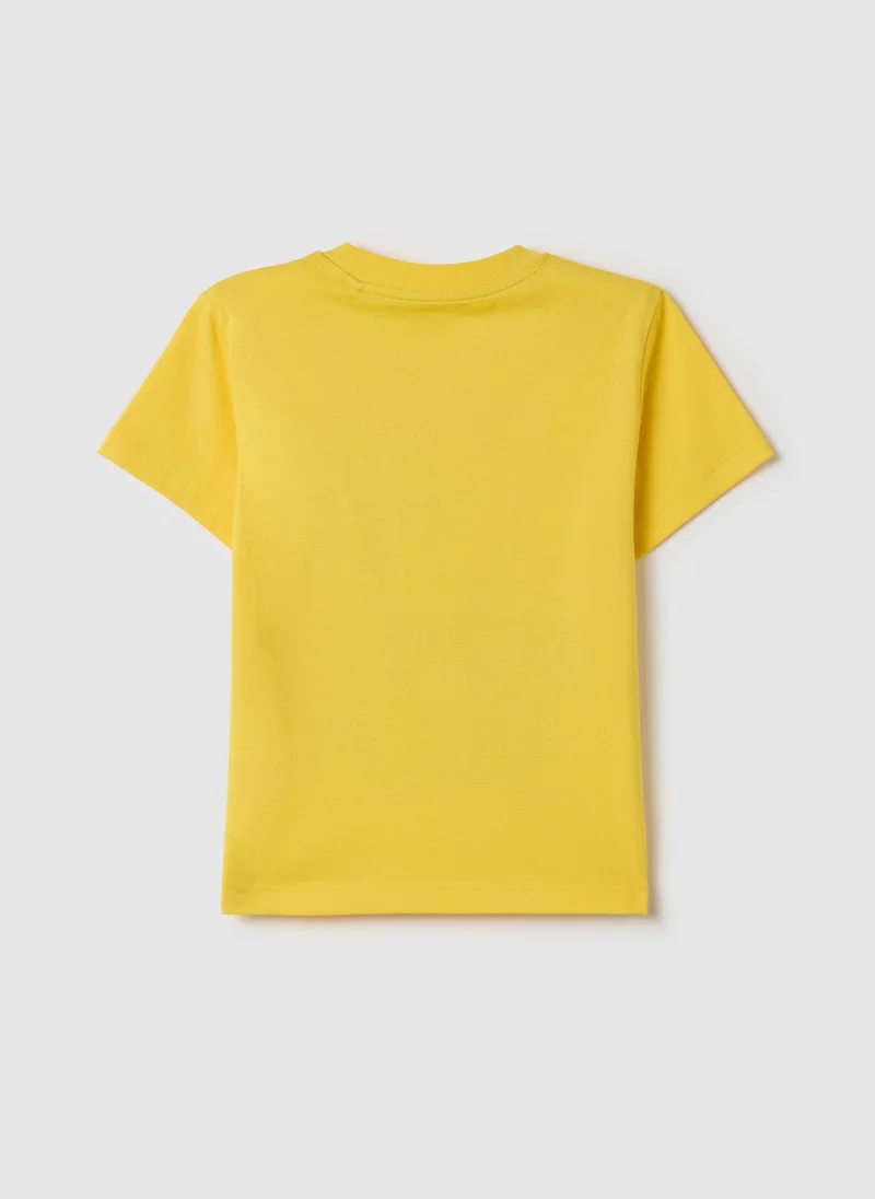 Ovs Cotton T-Shirt With Print