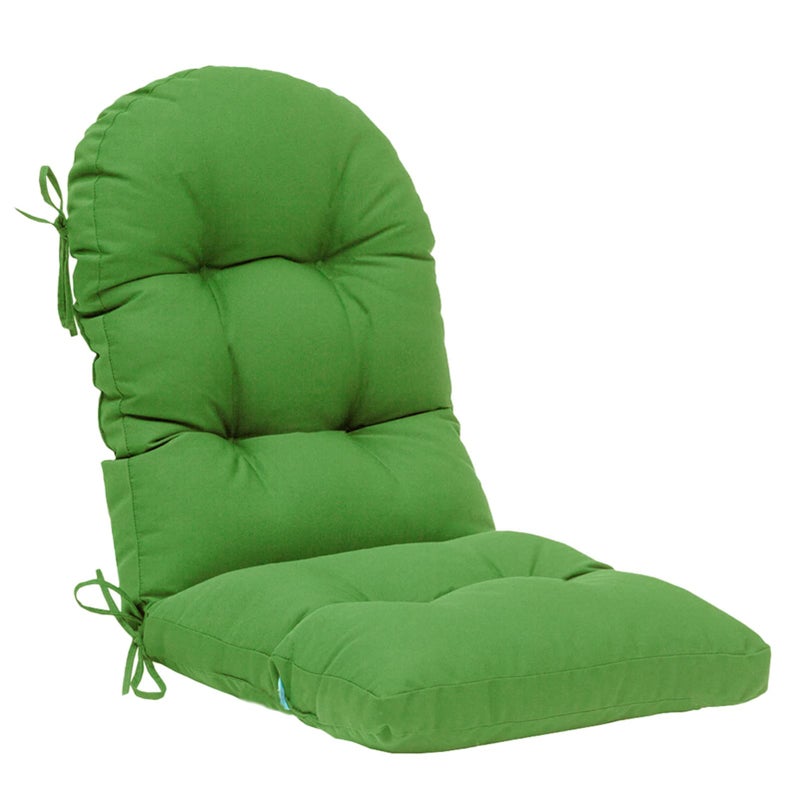 QILLOWAY IndoorOutdoor High Back Chair Cushion for AdirondackSpringSummer Seasonal All Weather Replacement Rocking Chair Cushions 1 Piece Green