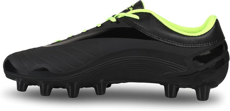 Nivia Airstrike Football Stud for Mens (Black/Green, Size UK-09 ) - Image 1