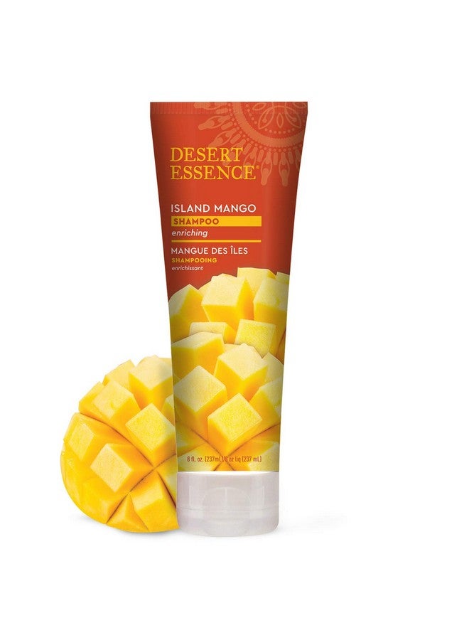 Desert Essence Island Mango Shampoo & Conditioner Bundle 8 Fl Ounce Enriching Shea Butter Jojoba Oil Smooth & Silky Soft & Healthy - Image 4