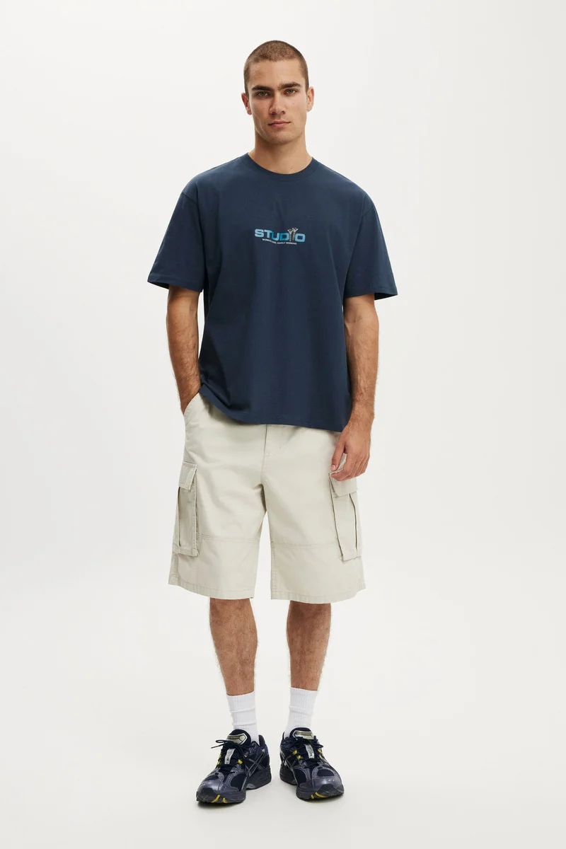 كوتون اون تيشيرت برسومات يومي مريح