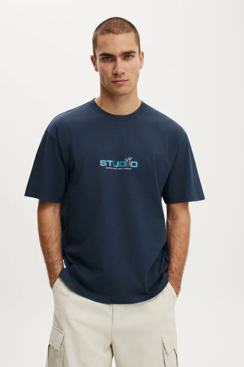 كوتون اون تيشيرت برسومات يومي مريح