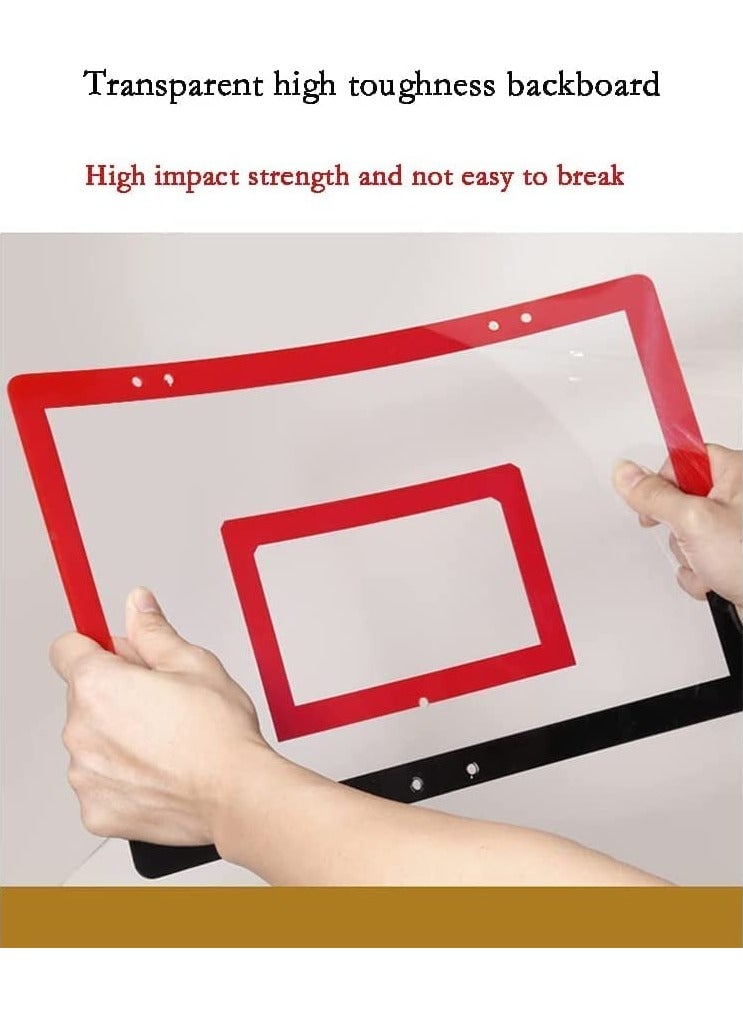 طوق كرة سلة صغير، طوق كرة سلة داخلي للأطفال، لوح كرة سلة مثبت على الحائط، لعبة كرة سلة للأطفال والأولاد والمراهقين، هدايا مثالية للمهرجانات وأعياد الميلاد - Image 3