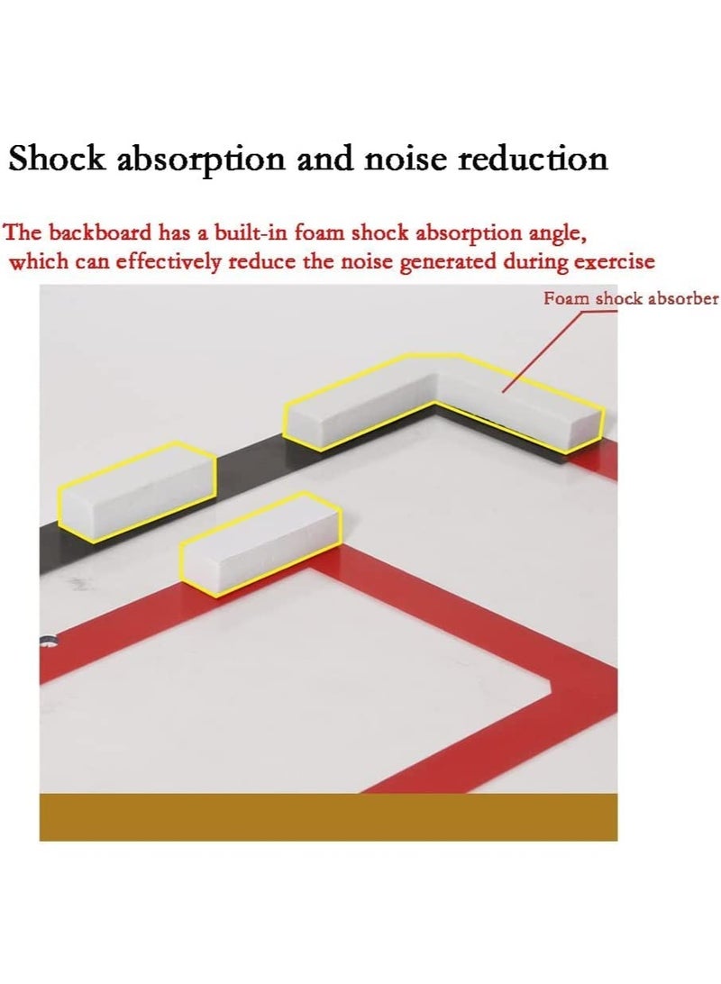 طوق كرة سلة صغير، طوق كرة سلة داخلي للأطفال، لوح كرة سلة مثبت على الحائط، لعبة كرة سلة للأطفال والأولاد والمراهقين، هدايا مثالية للمهرجانات وأعياد الميلاد - Image 4