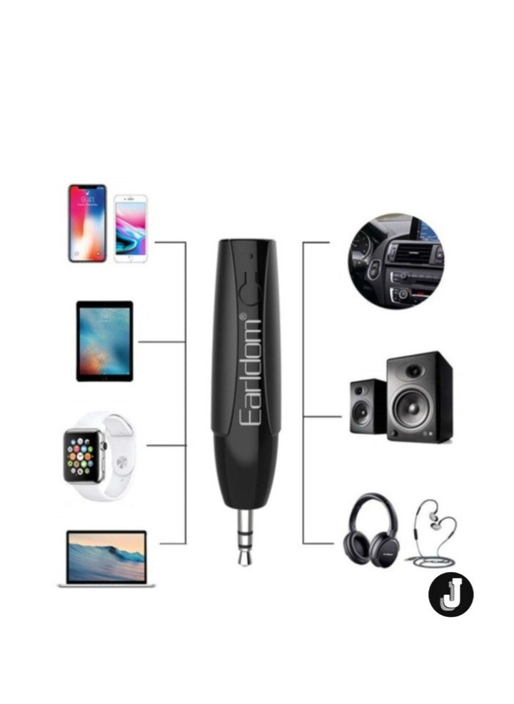 JAJEEK "Bluetooth 5.0 Receiver Portable Wireless Audio Car Kit – A2DP, Built-In Microphone, Dual Link, 3.5mm Jack" - Image 2