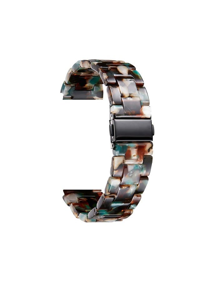 Binlun Resin Watch Strap for Lady Men 12mm 14mm 16mm 18mm 20mm 22mm, Quick Release Deployment Buckle Replacement Strap for Smartwatch, 14 Colors Lightweight Fashion Band, 22mm, Resin, No gem - Image 1