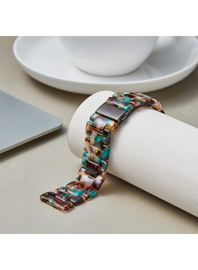 Binlun Resin Watch Strap for Lady Men 12mm 14mm 16mm 18mm 20mm 22mm, Quick Release Deployment Buckle Replacement Strap for Smartwatch, 14 Colors Lightweight Fashion Band, 22mm, Resin, No gem - Image 3