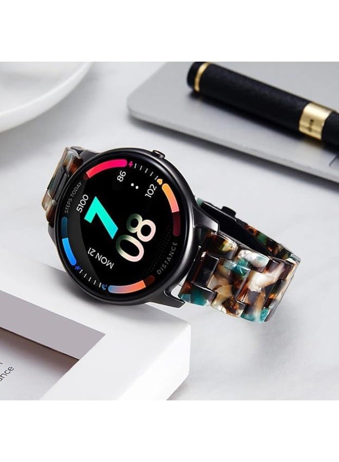 Binlun Resin Watch Strap for Lady Men 12mm 14mm 16mm 18mm 20mm 22mm, Quick Release Deployment Buckle Replacement Strap for Smartwatch, 14 Colors Lightweight Fashion Band, 22mm, Resin, No gem - Image 5