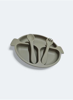 True SILICONE PLATE With Silicone Fork&Spoon 4M+