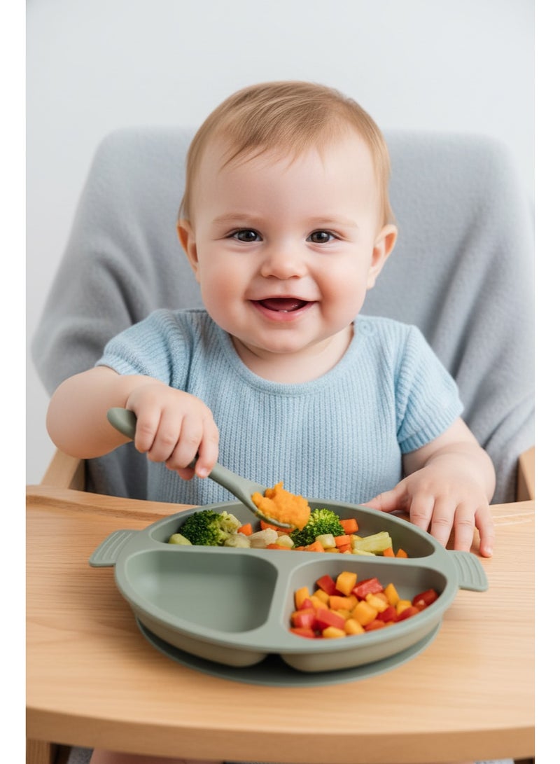 ترو طبق سيليكون + معلقه وشوكه من ترو - Image 5