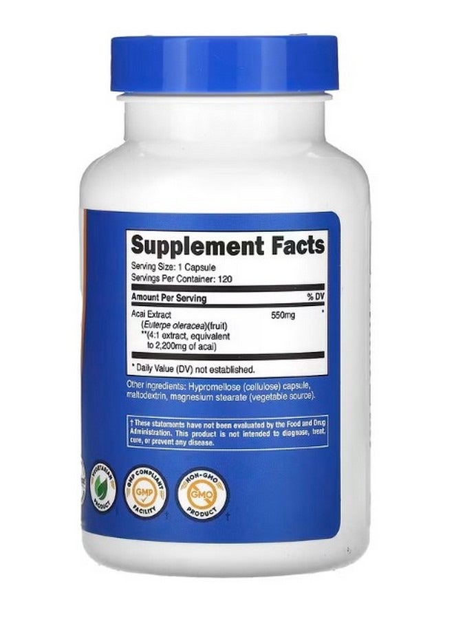 Acai 2200 Mg 120 Capsules - Image 2