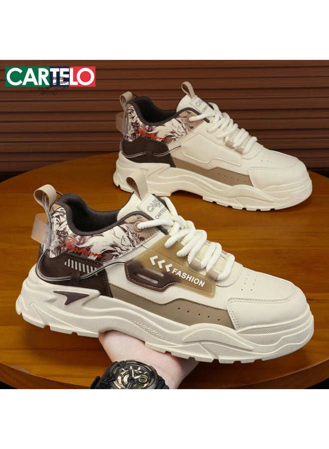 Cartelo Men's Shoes Summer Fashion Casual Shoes Men Thick-soled Breathable All-match Men's Sports Shoes Mika Size 42 - Image 1