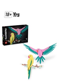 LEGO Art The Fauna Collection Macaw Parrots 31211 Building Toy Set (644 Pieces)  - Image 1