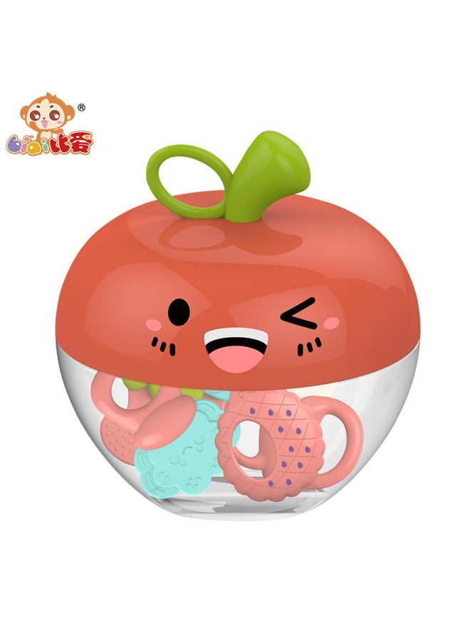 HAPPY Baby Teether Stick Teether Fruit And Vegetable Music Teether Rattle Baby Grasping Toys Educational Toys Teether 0-1 Years Old - Image 5