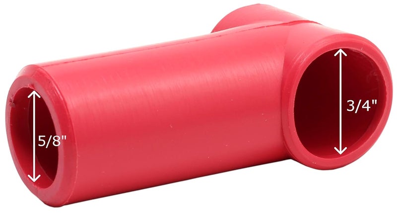 Fastronix Solutions 3/8" Stud Terminal Covers - Red and Black - Image 3