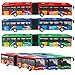 OTONOPI City Bus Toy for Kids 164 Scale Die Cast Metal Pull Back Vehicles Model Cars Toys Educational Gift 3 Pack Friction Powered Cars Play Toys for Kids Boys Girls Ages 3 up - Image 2