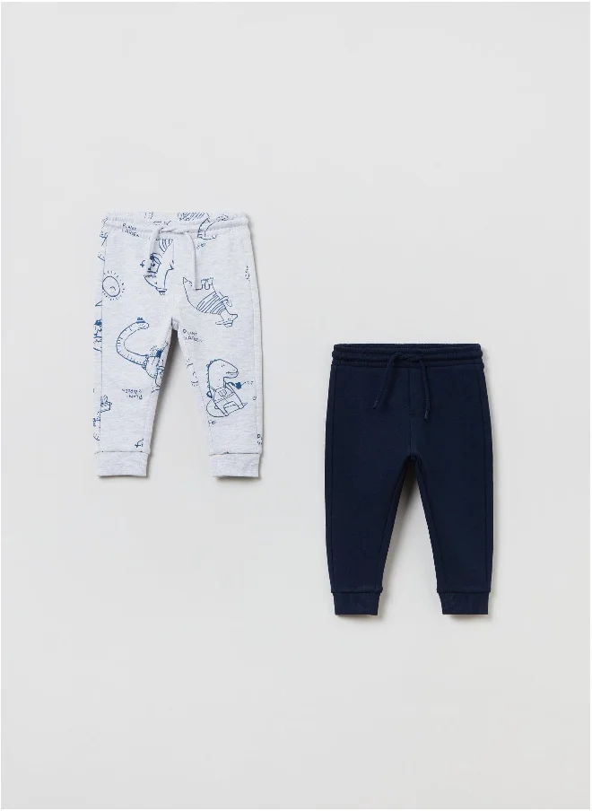Ovs OVS Two-Pack Plush Joggers With Drawstring
