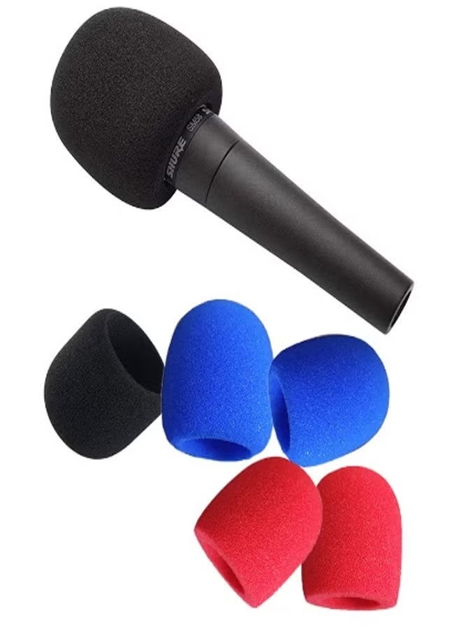 6 Pcs Foam Microphone Cover, Thick Color Microphone Windscreen, Reusable Portable Stage Microphone Cover - Image 2