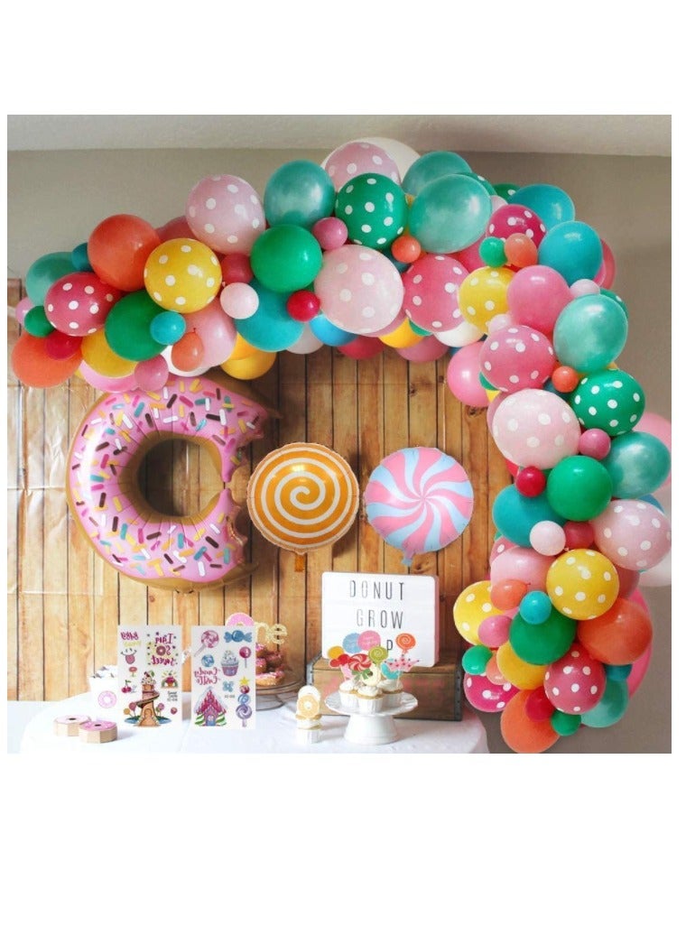 Decorations Candy Donuts Ice Cream Foil Balloons Lollipop Party - Image 2
