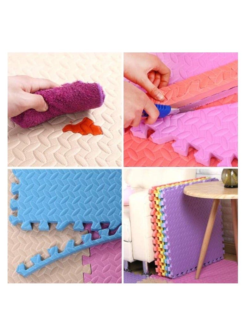 Multi Colored Interlocking EVA Puzzle Mat for Kids Used in Bedroom Living Room Play Area 30x30x1.20cm 60x60x1.20cm 30x30x2.50cm and 60x60x2.50cm - Image 3