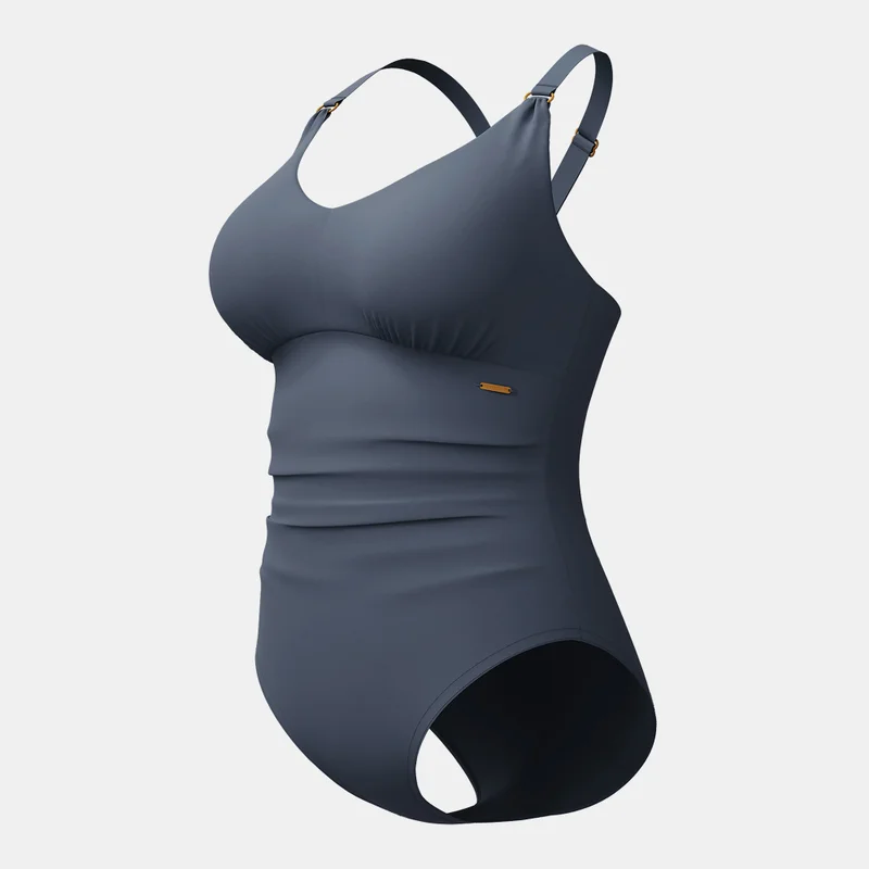 speedo Blue Women's Shaping Strappy One-Piece Swimsuit for Women | Best Price UAE