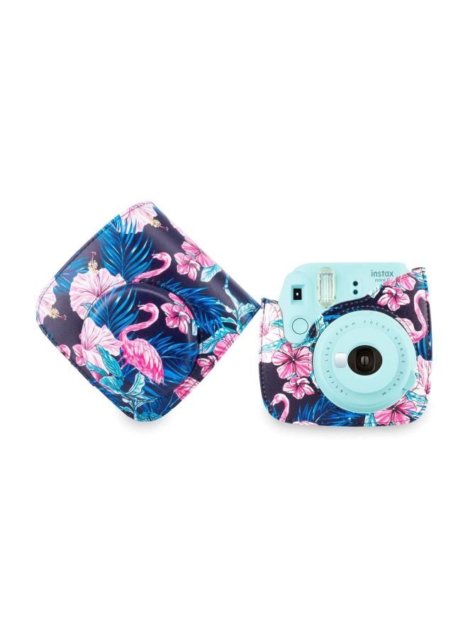 NIBEMINENT Pink Pony Design Leather Camera Case Pink/Blue/Yellow - Image 5