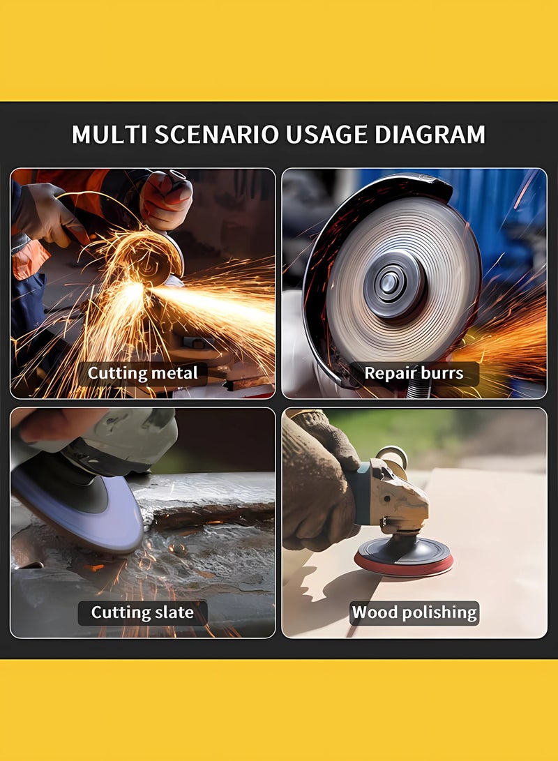 جينسو آلة طحن لاسلكية عالية القدرة قابلة لإعادة الشحن من طراز جينسو، مثقاب كهربائي بدون فرشاة 3/8 بوصة، مع بطارية وشاحن ليثيوم، وآلة طحن ذات زاوية صناعية، وجهاز ثقب كهربائي 2 في 1 متعدد الوظائف - Image 3