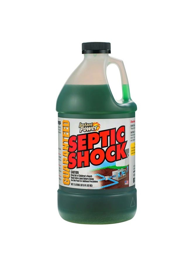Instant Power Septic Shock – Septic Tank Treatment, Drain Cleaner Liquid Clog Remover for Septic System, 67.6 Oz - Image 1