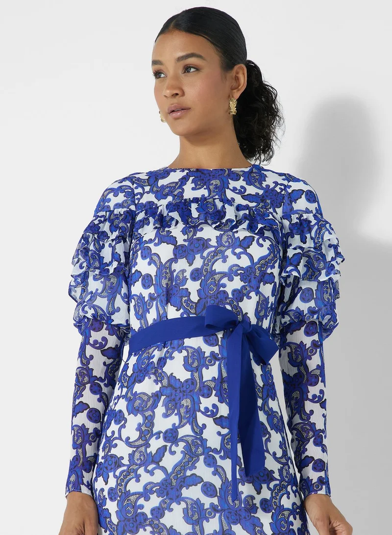 Ted Baker Jacquard Paisley Midi Dress