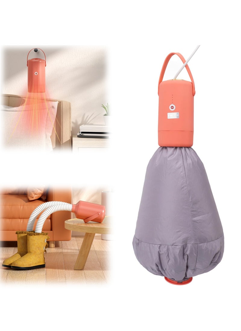 SYOSI Portable Dryer Machine for Clothes, Portable Clothes Dryer for Apartments, Portable Small Mini Dryer Machine, Travel Clothes Dryer, Suitable for Socks, Tank Tops, Panties, Underwear (Orange)  - Image 1