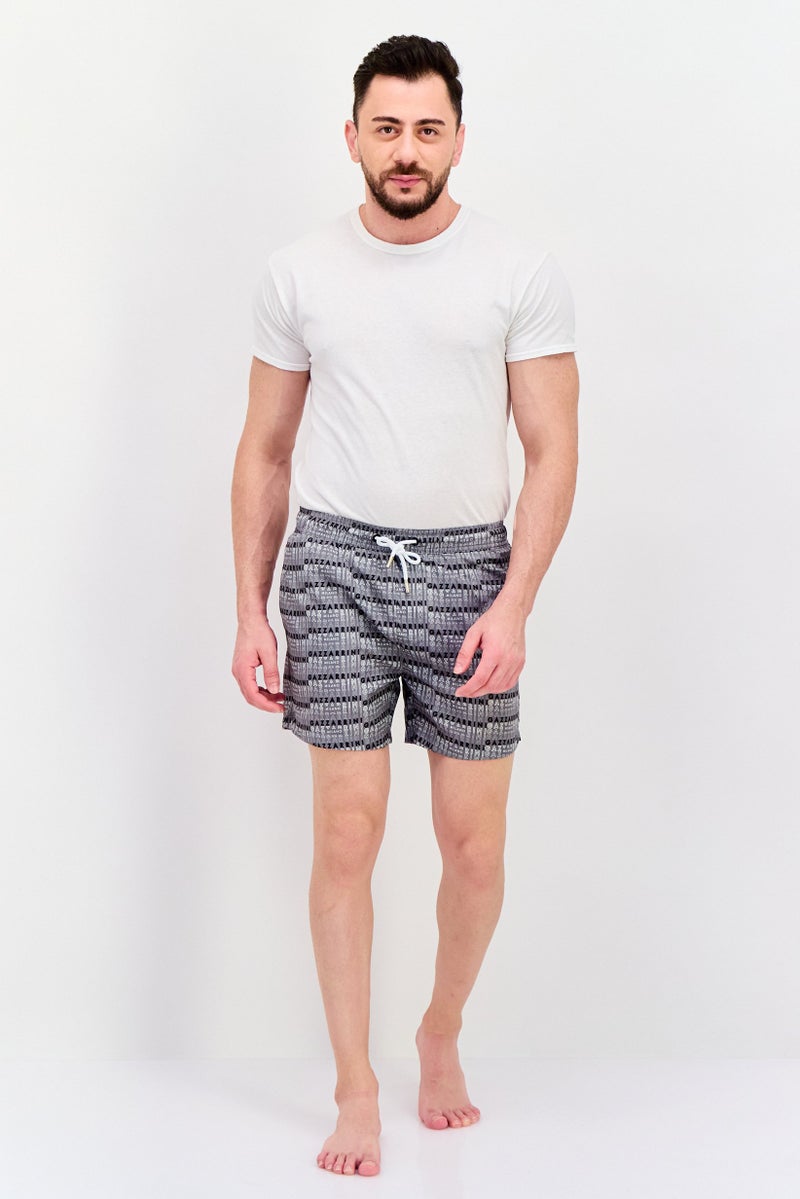 Gazzarrini Men Drawstring Allover Print Swim Shorts, Multicolor - Image 4