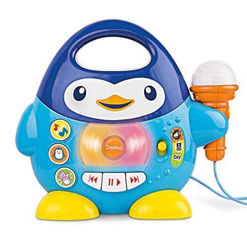 KiddoLab Toddler Karaoke Machine: Fun Musical Toys For Toddlers 1-3 & 3-5 | Ideal Kids Karaoke Machine For Boys | Engaging Toddler Toys 2-3 For Aspiring Little Singers (Penguin) - Image 4