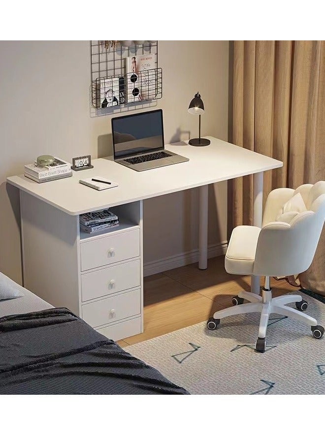 فاشون هوم تصميم حديث مكتب الكمبيوتر بسيطة مستطيلة الكتابة طاولة الدراسة مع أدراج التخزين محطة العمل الجدول لغرفة نوم مكتب منزلي 120x48x73 سم - Image 3