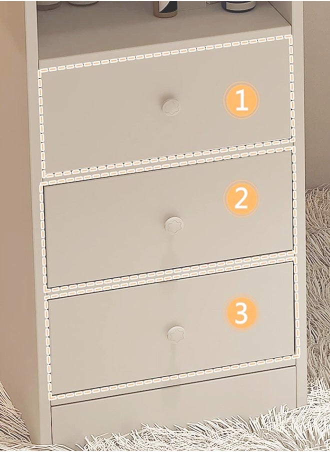 fashionhome - Modern Design Computer Desk Simple Rectangular Writing Study Table with Storage Drawers Workstation Table for Bedroom Home Office 120x48x73 cm - Image 1