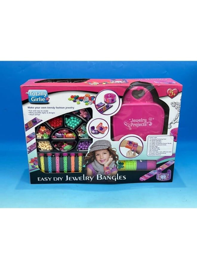 Totally Girlie - Totally Girlie Easy DIY Jewelry Bangles Craft Set - Image 1