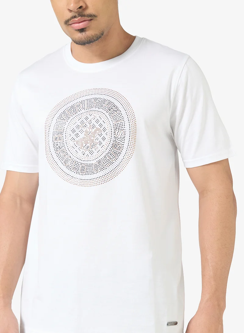 BEVERLY HILLS POLO CLUB  Graphic Crew Neck T-Shirt for Men | Best Price UAE