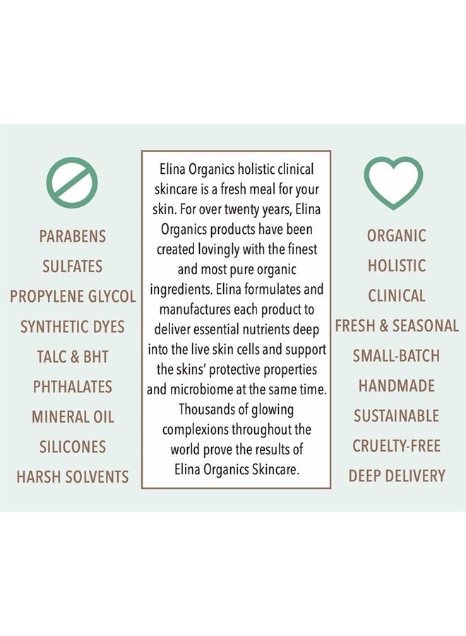 Elina Organics Vitamin C Elixir, 2oz, hydrate skin, sensitive skin, rose hips, almond oil, sea buckthorn, green tea, reduce sun spots, reduce wrinkles, rebuild collagen, antiaging, organic skincare, all natural skin  - Image 3
