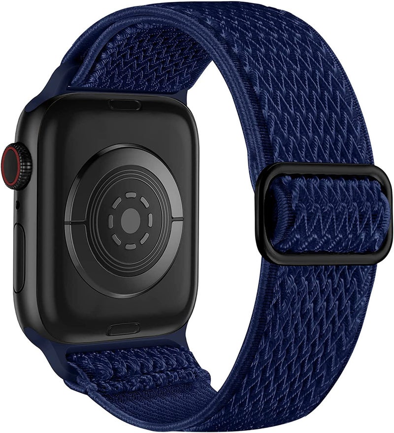 Lerobo Stretchy Nylon Bands Compatible with Apple Watch 44mm 45mm 42mm 49mm iWatch SE/Series 9 8 7 Series 6 5 4 3 2 1 Ultra 2 for Women Men,Soft Adjustable Solo Loop Sport Elastic Band Accessories - Image 1