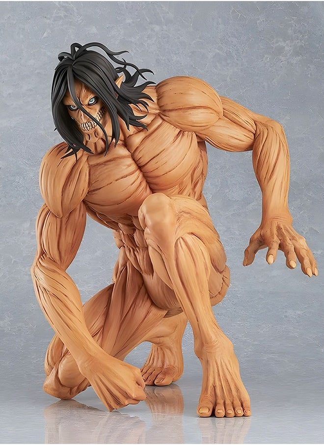 GROIC - Attack on Titan Figure Anime Figure Eren Yeager Action Figure Model Toy for Office Decorations, Birthday Gifts, Collectibles Statue Anime Squatting Figure - Image 1