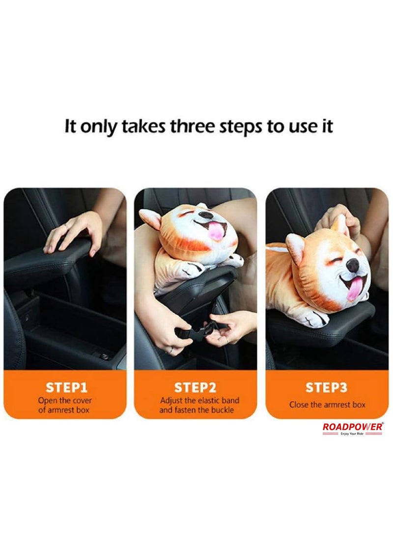 RoadPower Car Tissue Box Holder Hangable Multifunction Cute Cartoon Dog For Facial Tissue And Other Napkin Papers Personality Interesting Net 2 Pack - Image 5